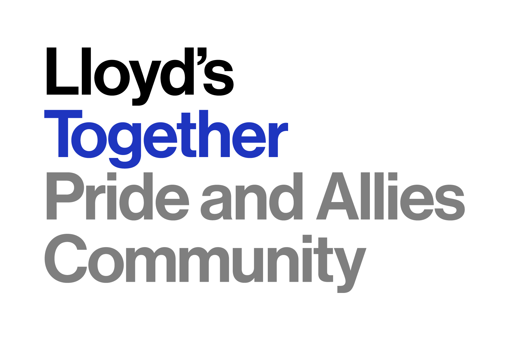 Lloyd's Together Pride and Allies Community logo